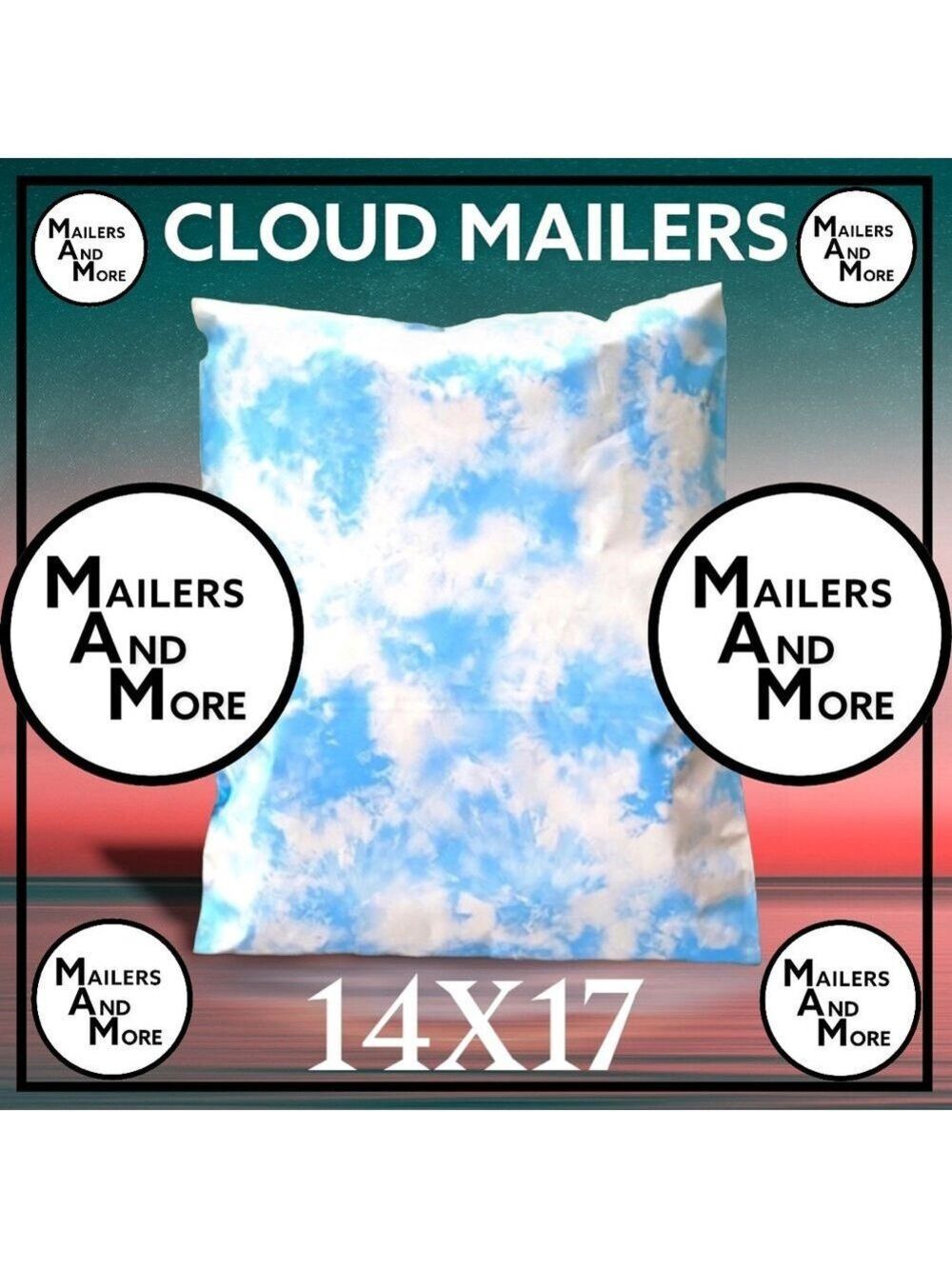 25 14X17 Poly Mailers Cloud Tye Dye ,Shipping Envelopes PRICE IS FIRM - Picture 9 of 12